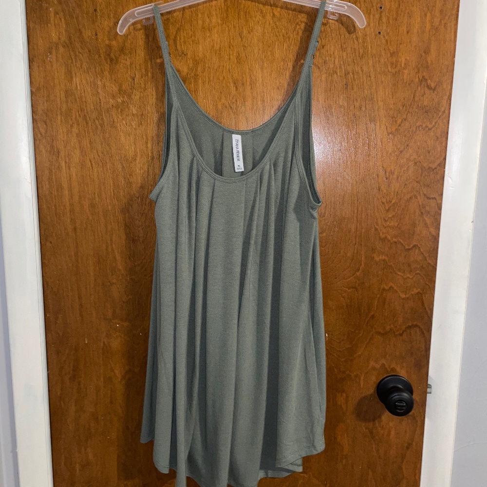 XL Zenana Olive Tank
